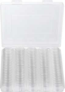 Bulk Transparent Acrylic Custom Logo Coin Capsule Holder Dustproof Storage <b>Box</b> for Coin <b>Collection</b> - Product Image 4