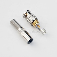 Connecteurs BNC mâles à vis en plastique pour câble coaxial RG59, 50-0-3 GHz, pour système de caméra CCTV