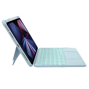 <span class=keywords><strong>Prix</strong></span> usine Trackpad sans fil clavier étui rétro-éclairé clavier couverture pour <span class=keywords><strong>ipad</strong></span> 10.2 10.5 10.9 pro 11 12.9 13 tablette avec pavé tactile - Product Image 2