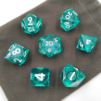 Offre Spéciale dés à noyau liquide dés tranchants en résine dés en résine personnalisés utiliser pour les jeux de rôle de table