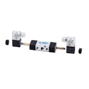 4M Series 2 Position AC220V Electrical Flow Control Direct Control Pneumatic Solenoid Valve for 0.15-0.8Mpa