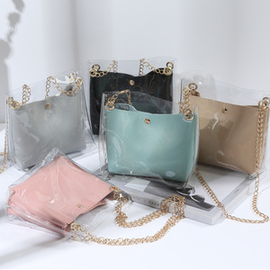 2024 nuova borsa da donna <span class=keywords><strong>messenger</strong></span> graziosa borsa da trasporto a tracolla piccola borsa quadrata di gelatina trasparente - Product Image 6