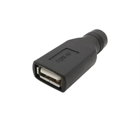 USB zu DC Adapter USB 2.0 Buchse auf 5,5 x 2,1mm Buchse 5V DC Stromstecker Konverter Laptop-Ladegerät Adapter