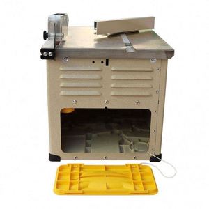 Sierra de mesa de corte suave y plano con cubierta de seguridad antipolvo y cepillos adicionales, ideal para el acabado de suelos y como regruesadora. - Product Image 5