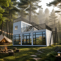 Maison modulaire conteneurisée économique, démontable et portable, idéale pour les projets de villégiature écologique