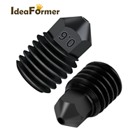 Buse d'imprimante 3D 0,2 MM/0,4 MM/0,6 MM/0,8 MM Taille Haute conductivité thermique Acier trempé Compatible IdeaFormer Bambu Lab X1/P1