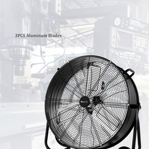 Efficiente risparmio energetico mano spinta 24 pollici industriale ventilatore da pavimento di 360 gradi rotante facile da spostare ventola del tamburo potente ventilatore da 240W AC - Product Image 2