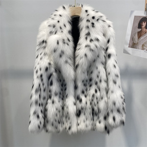 Женская теплая Толстая Шуба из меха лиса - Product Image 2