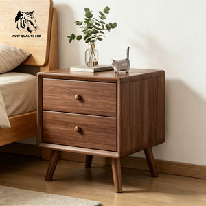 furniture factory good price customize huge stock ready to ship <b>bedside</b> cabinet new designed bedroom furniture wooden nightstand - Product Image 6