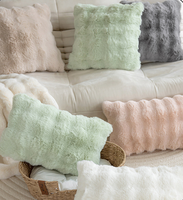 Housse de coussin décorative en peluche bulle de couleur unie, coussin moelleux pour canapé, chambre et décoration intérieure