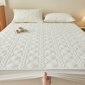 Bán Buôn Vua Nữ Hoàng Kích Thước Thoáng Khí Đàn Hồi Được Trang Bị Tấm Nệm Không Thấm Nước Bảo Vệ Thích Hợp Cho Nệm Cao Su Có Thể Làm - Product Image 3