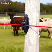 Aislante de PP Pinlock HPSFENCE de Alta Resistencia, Resistente a los Rayos UV e Impermeable, Fácil de Montar para Cercas Eléctricas y Ganado