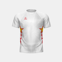 T-shirt unisexe en polyester Rigorer Streetwear, mode estivale, épaules tombantes, coupe ample, décontracté, pour vêtements de sport, vente en gros
