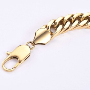 Cadena de Oro para Hombre de Acero Inoxidable, Estilo Cubano, Redonda, Tipo Brazalete - Product Image 2