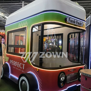 ZOWN Long Lasting Battery Powered Waterproof Stainless Steel Food Trailer Mobile Vending Cart Double Sink Faucet Customizable - Product Image 4
