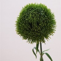 Vente en gros de boules d'herbe artificielle en plastique souple, fleurs de Dianthus vertes, plantes vertes, décoration de table de mariage, centres de table floraux