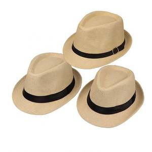 EATH10 Unisex/bambino/adulti moda a buon mercato promozionale <span class=keywords><strong>carta</strong></span> <span class=keywords><strong>Borsalino</strong></span> Trilby cappello di paglia - Product Image 2