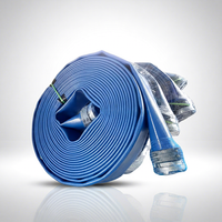 Tuyau de refoulement plat en TPU renforcé, flexible, résistant aux intempéries et aux éclats, pour l'agriculture, extrudé et coupé