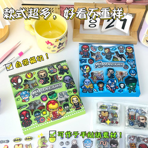 Autocollants de dessin animé Marvel mignons Iron Bat <span class=keywords><strong>Spider</strong></span>-<span class=keywords><strong>Man</strong></span> en boîte, vente en gros, cadeau promotionnel pour fête, décoration de carnet et de tasse pour enfants - Product Image 4