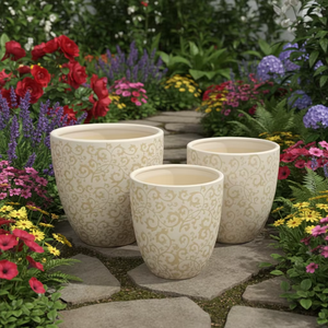 Pots en céramique émaillée de haute qualité pour le <span class=keywords><strong>service</strong></span> de plantes décoratives d'intérieur et de jardin - Product Image 5