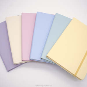 Tùy chỉnh Macaron Màu sắc A5 kinh doanh máy tính xách tay 100 sheets da Bìa chủ đề may ràng buộc in logo cho văn phòng đặt hàng số lượng lớn - Product Image 4