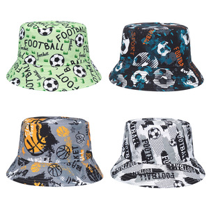 Country Flag Printed Bucket Hat 2026 World Football Cup Outdoor Cap Sun Fisherman Hat Promotional Sports