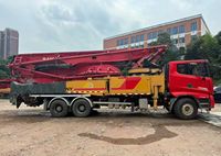 Bomba de Concreto Usada Sany Serie S de 66m con Chasis Autopropulsado 8x4, 55000kg, 2023, Camión Bomba de Concreto Usado SYM5541THBF 600S en Venta
