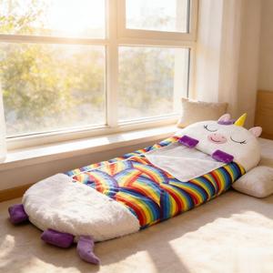 IRONDONKEY <span class=keywords><strong>Sacco</strong></span> <span class=keywords><strong>a</strong></span> <span class=keywords><strong>Pelo</strong></span> per Bambini Taglie Forti, per Esterni, 3 Stagioni, Idrorepellente, Imbottito in Nylon e Cotone, Personalizzabile - Product Image 2