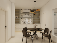 Ensemble de table et chaises de salle à manger modernes - Design pliable, plateau en verre trempé, pieds en métal, gain de place, 6 places, écologique, utilisation hôtelière