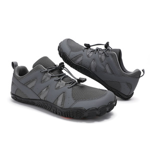 Chaussures de randonnée pour hommes, dessus en mesh respirant, semelle extérieure en caoutchouc, semelle intermédiaire en EVA, bout rond, chaussures de marche tout-terrain pour toutes les saisons - Product Image 1