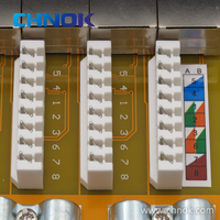 Panel Patch Hitam 19 inci 1U STP 24/48 Port untuk Kabel Cat5e/Cat6 Tembaga/Optik Fiber Sesuai Standar ANSI/TIA/EIA