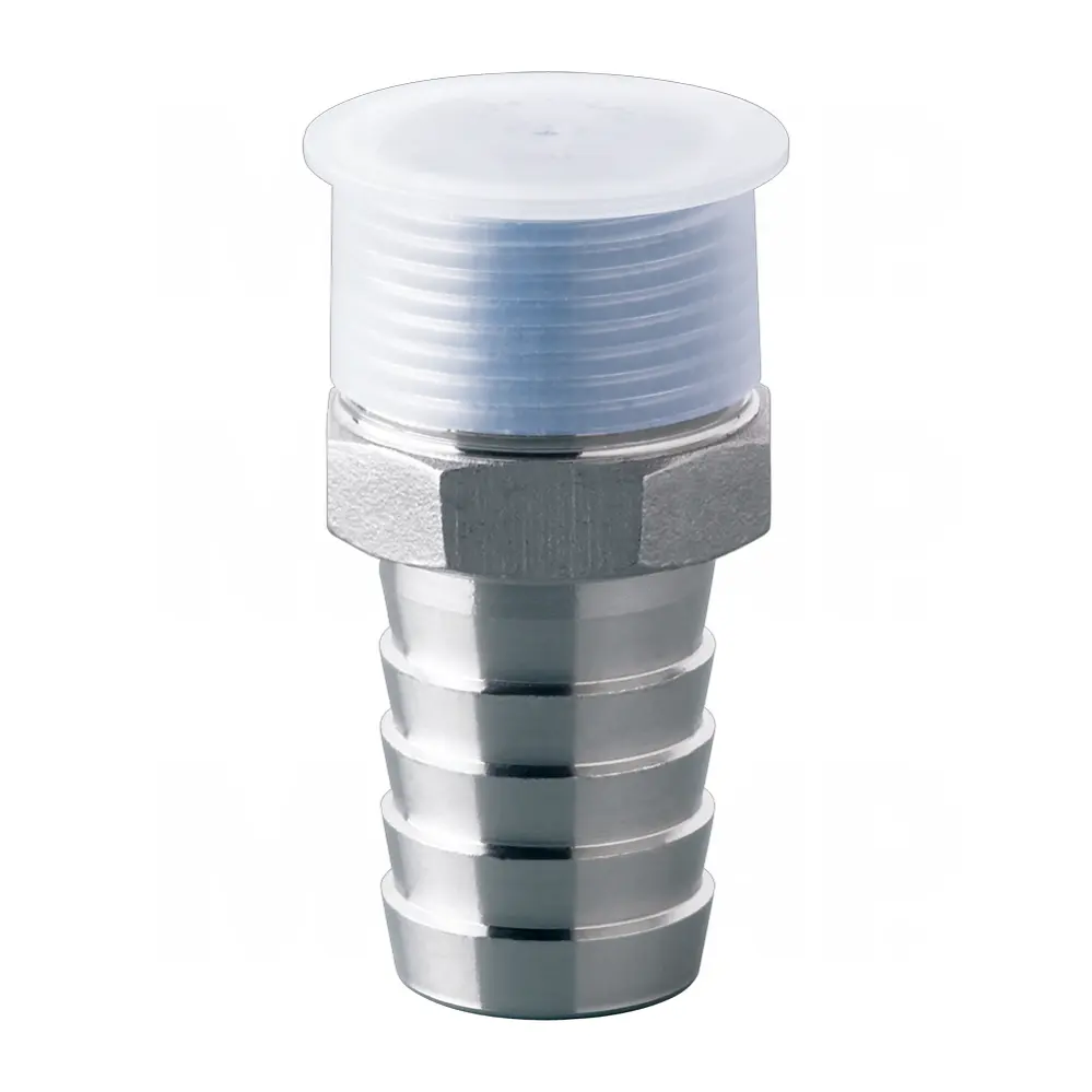 Plastic dust caps and plugs for hydraulic quick coupling