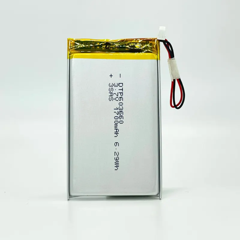 Batteria ricaricabile ai polimeri di Li 3.7v 1700mah per giochi tascabili con certificazioni UL CB ROHS