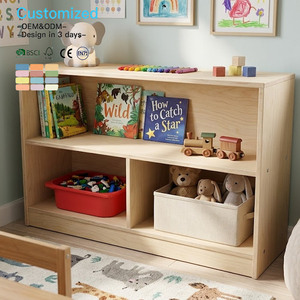 EDULAND OEM ODM Étagère à livres en bois écologique Montessori pour l'école, le jardin d'enfants, la maternelle, le mobilier de rangement pour les garderies - Product Image 4