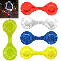 Pendentif magnétique réfléchissant transfrontalier pour vélo, course nocturne, sport, cyclisme, poussette, en PVC, auto-adhésif, rouge et bleu