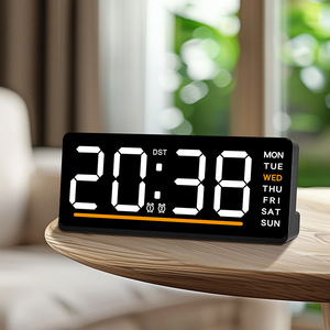 Nuova 6676 multifunzionale sveglia a LED per bambini semplice orologio da comodino al quarzo elettronico con Display digitale moderno - Product Image 4