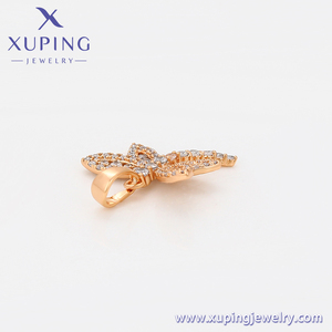 X000010832 Xuping Perhiasan Desain Klasik Seri Hewan Capung Penuh Berlian Zirkon 18K Liontin Warna Emas - Product Image 4