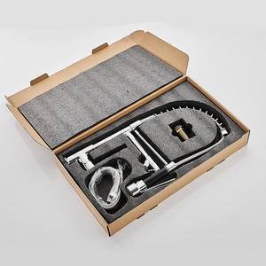 Grifo de cocina de latón de gran precisión con alimentación CNC, acabado cromado, para agua fría y caliente, de un solo orificio, con dos funciones - Product Image 6