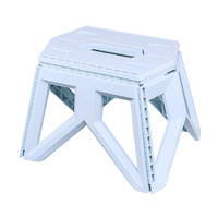 Tabouret de randonnée pliant pliable de pêche en plastique robuste personnalisé en usine escabeau de Camping tabouret portable d'extérieur