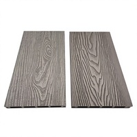Nouveau revêtement de terrasse en composite bois-plastique WPC à grain de bois 3D profond