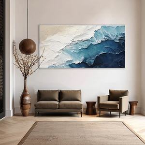 Pintura Abstracta de Lujo Personalizada al por Mayor, Arte de Pared Acrílico Hecho a Mano, Decoración del Hogar, Lienzo Enmarcado, Pintura al Óleo Texturizada en 3D - Product Image 4