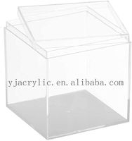 Boîte à bonbons en acrylique transparent de haute qualité avec couvercle Rangement élégant pour bonbons Friandises Bijoux et petits articles Boîtes en acrylique transparent