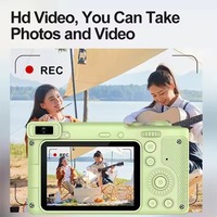 Ventes directes d'usine HD double caméra CCD Style autofocus appareil photo numérique capacité de 96 millions de pixels pour adultes enfants Capture