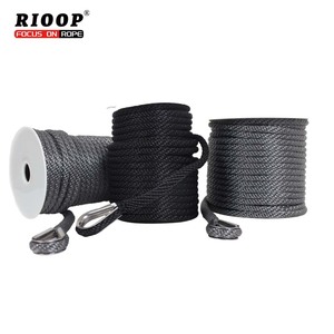 Corda di <span class=keywords><strong>ormeggio</strong></span> ad alta resistenza per navi di grandi dimensioni doppia treccia di Nylon linea di ancoraggio con ditale in acciaio inox e mandrino di plastica - Product Image 3