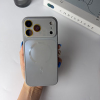 Funda Magnética Colorida para iPhone 17 Pro Max 16 15 Plus 14 12 13 11 Pro, Carcasa Trasera Acrílica a Prueba de Golpes con Carga Inalámbrica