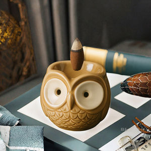 Brûleur d'encens 7*7*7 cm en céramique, motif dragon, mini, 8 pouces, pour Agarbatti, Masala, Musc, pour la maison, le spa, le bureau, spirituel, thérapeutique, longue durée - Product Image 3