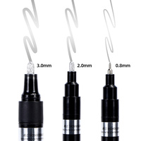 Marqueur de peinture professionnel de précision SP503, application fluide et uniforme, chrome, utilisation facile, prise en main rapide, encre permanente, pointe moyenne 2,0 mm