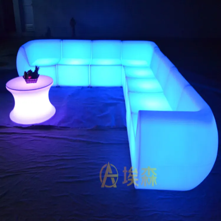 포스트 현대 의자 RGB 점화 가구 옥외 실내 당 휴대용 가구 소파 장식적인 밤 램프
