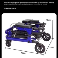 Aide à la marche électrique pour l'entraînement à la marche, en alliage d'aluminium, pliable en une seconde, réglage facile, chaise de marche autoportante sécurisée