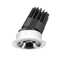 Plafonnier encastré réglable 8W 18W 25W COB sans cadre CCT changeable, downlight LED encastré sans bordure